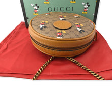 Load image into Gallery viewer, GUCCI Disney x Mini GG Supreme Round Backpack Bag Beige 603730
