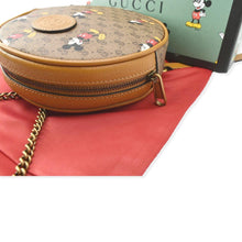 Load image into Gallery viewer, GUCCI Disney x Mini GG Supreme Round Backpack Bag Beige 603730
