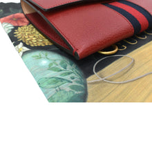 Load image into Gallery viewer, Preloved Gucci Totem Web Leather Clutch Bag Red - Buy Now
