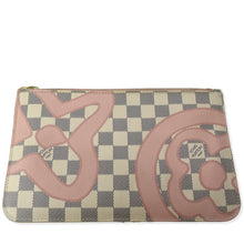 Load image into Gallery viewer, LOUIS VUITTON Tahitienne Pochette Wristlet Pouch Damier Azur Neverfull MM Pink
