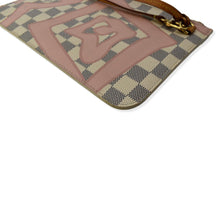 Load image into Gallery viewer, LOUIS VUITTON Tahitienne Pochette Wristlet Pouch Damier Azur Neverfull MM Pink
