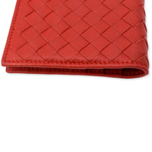 Load image into Gallery viewer, Bottega Veneta Intrecciato Leather Bifold Wallet Red | DDH
