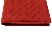 Load image into Gallery viewer, Bottega Veneta Intrecciato Leather Bifold Wallet Red | DDH
