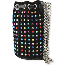 Load image into Gallery viewer, CHRISTIAN LOUBOUTIN Mary Jane Bucket Veau Velours Shoulder Bag Black
