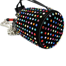 Load image into Gallery viewer, CHRISTIAN LOUBOUTIN Mary Jane Bucket Veau Velours Shoulder Bag Black
