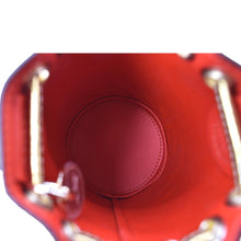 Load image into Gallery viewer, CHRISTIAN LOUBOUTIN Mary Jane Bucket Mini Leather Shoulder Bag Gold
