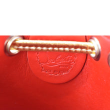 Load image into Gallery viewer, CHRISTIAN LOUBOUTIN Mary Jane Bucket Mini Leather Shoulder Bag Gold
