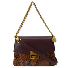 Load image into Gallery viewer, GIVENCHY GV3 Small Python Leather Shoulder Bag Multicolor
