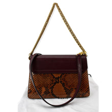 Load image into Gallery viewer, GIVENCHY GV3 Small Python Leather Shoulder Bag Multicolor
