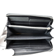 Load image into Gallery viewer, FENDI Century Hypnoteyes Continental Vitello Leather Zip Around Wallet Black
