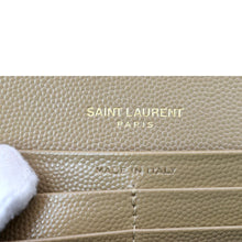 Load image into Gallery viewer, YVES SAINT LAURENT Monogram Grain De Poudre Wallet Beige
