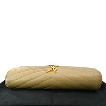 Load image into Gallery viewer, YVES SAINT LAURENT Monogram Grain De Poudre Wallet Beige
