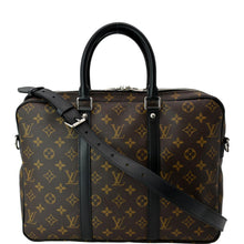 Load image into Gallery viewer, LOUIS VUITTON Porte Documents Voyage Monogram Canvas Briefcase Bag Brown
