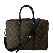 Load image into Gallery viewer, LOUIS VUITTON Porte Documents Voyage Monogram Canvas Briefcase Bag Brown
