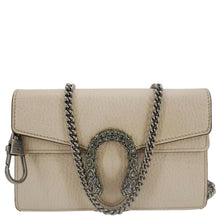 Load image into Gallery viewer, GUCCI Dionysus Super Mini Leather Crossbody Bag Off White 476432
