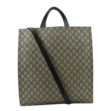 Load image into Gallery viewer, GUCCI L&#39;Aveugle Par Amour Print Vertical Canvas Tote Bag Beige 450950
