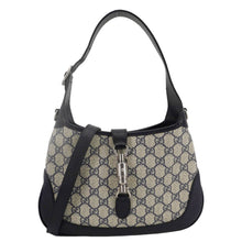 Load image into Gallery viewer, GUCCI Jackie 1961 Small GG Supreme Canvas Hobo Bag Beige 678843
