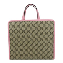 Load image into Gallery viewer, GUCCI Kids Strawberry GG Supreme Canvas Tote Bag Beige 630589
