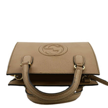 Load image into Gallery viewer, GUCCI Soho Leather Top Handle Hobo Bag Beige 607722
