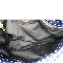 Load image into Gallery viewer, YVES SAINT LAURENT Loulou Puffer Polka Dots Canvas Crossbody Bag Blue
