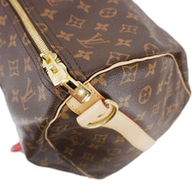 Load image into Gallery viewer, LOUIS VUITTON Keepall 55 Bandouliere Monogram Canvas Travel Bag Brown
