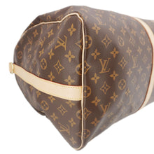 Load image into Gallery viewer, LOUIS VUITTON Keepall 55 Bandouliere Monogram Canvas Travel Bag Brown
