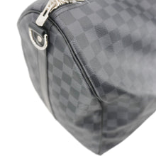 Load image into Gallery viewer, LOUIS VUITTON Keepall Bandouliere 55 Monogram Eclipse Travel Bag Black
