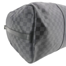 Load image into Gallery viewer, LOUIS VUITTON Keepall Bandouliere 55 Monogram Eclipse Travel Bag Black
