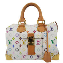 Load image into Gallery viewer, LOUIS VUITTON Speedy 30 Monogram Multicolor Canvas Satchel Bag White
