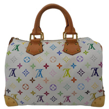 Load image into Gallery viewer, LOUIS VUITTON Speedy 30 Monogram Multicolor Canvas Satchel Bag White
