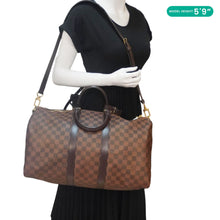 Load image into Gallery viewer, LOUIS VUITTON Keepall 45 Bandouliere Damier Ebene Travel Bag Brown
