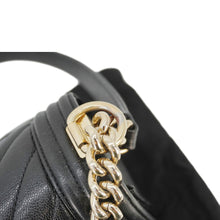 Load image into Gallery viewer, CHANEL Boy Flap Chevron Leather Shoulder Bag Black
