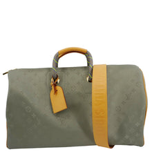 Load image into Gallery viewer, LOUIS VUITTON Keepall 50 Bandouliere Monogram Titanium Travel Bag Grey
