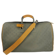 Load image into Gallery viewer, LOUIS VUITTON Keepall 50 Bandouliere Monogram Titanium Travel Bag Grey
