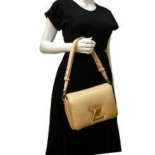 Load image into Gallery viewer, LOUIS VUITTON Twist MM Padded Lambskin Leather Shoulder Bag Beige
