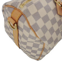 Load image into Gallery viewer, LOUIS VUITTON Speedy 30 Bandouliere Damier Azur Shoulder Bag White
