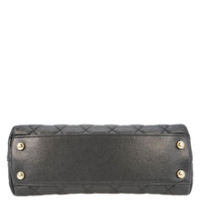 Load image into Gallery viewer, CHANEL Coco Flap Small Quilted Caviar Leather Handle Shoulder Bag Black
