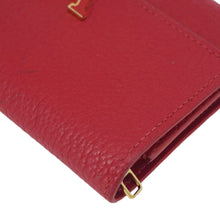 Load image into Gallery viewer, LOUIS VUITTON Capucines Taurillon Leather Compact Wallet Red
