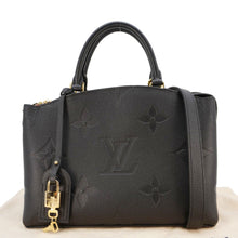 Load image into Gallery viewer, LOUIS VUITTON Petit Palais Monogram Empreinte Leather Shoulder Bag Black
