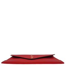 Load image into Gallery viewer, LOUIS VUITTON Chinese New Year Dog Envelope Leather Pouch Red
