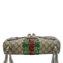 Load image into Gallery viewer, GUCCI Dionysus Medium GG Supreme Embroidered Sequin Shoulder Bag Beige 400235
