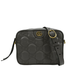 Load image into Gallery viewer, GUCCI GG Matelasse Small Leather Crossbody Bag Dusty Grey 702234
