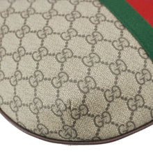 Load image into Gallery viewer, GUCCI Ophidia Web Half Moon GG Supreme Canvas Hobo Bag Beige 598125
