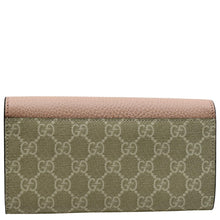 Load image into Gallery viewer, Gucci GG Marmont Continental Canvas Wallet Pink - Back
