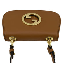 Load image into Gallery viewer, GUCCI Mini Blondie Leather Crossbody Bag Camel 698643
