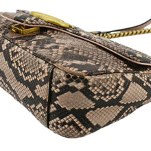 Load image into Gallery viewer, GUCCI GG Marmont Snake Print Leather Crossbody Bag Brown 443497
