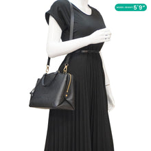 Load image into Gallery viewer, LOUIS VUITTON Petit Palais Monogram Empreinte Leather Shoulder Bag Black
