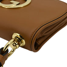 Load image into Gallery viewer, GUCCI Mini Blondie Leather Crossbody Bag Camel 698643
