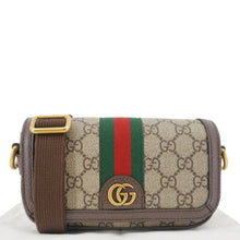 Load image into Gallery viewer, GUCCI Ophidia Super Mini GG Supreme Canvas Shoulder Bag Beige 795466
