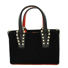 Load image into Gallery viewer, CHRISTIAN LOUBOUTIN Cabata Eyelet Velour Suede Tote back look
